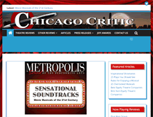 Tablet Screenshot of chicagocritic.com